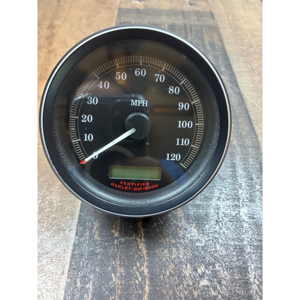 Harley-Davidson Speedometer 67442-04 Black Face 120 MPH OEM Gauge Odometer